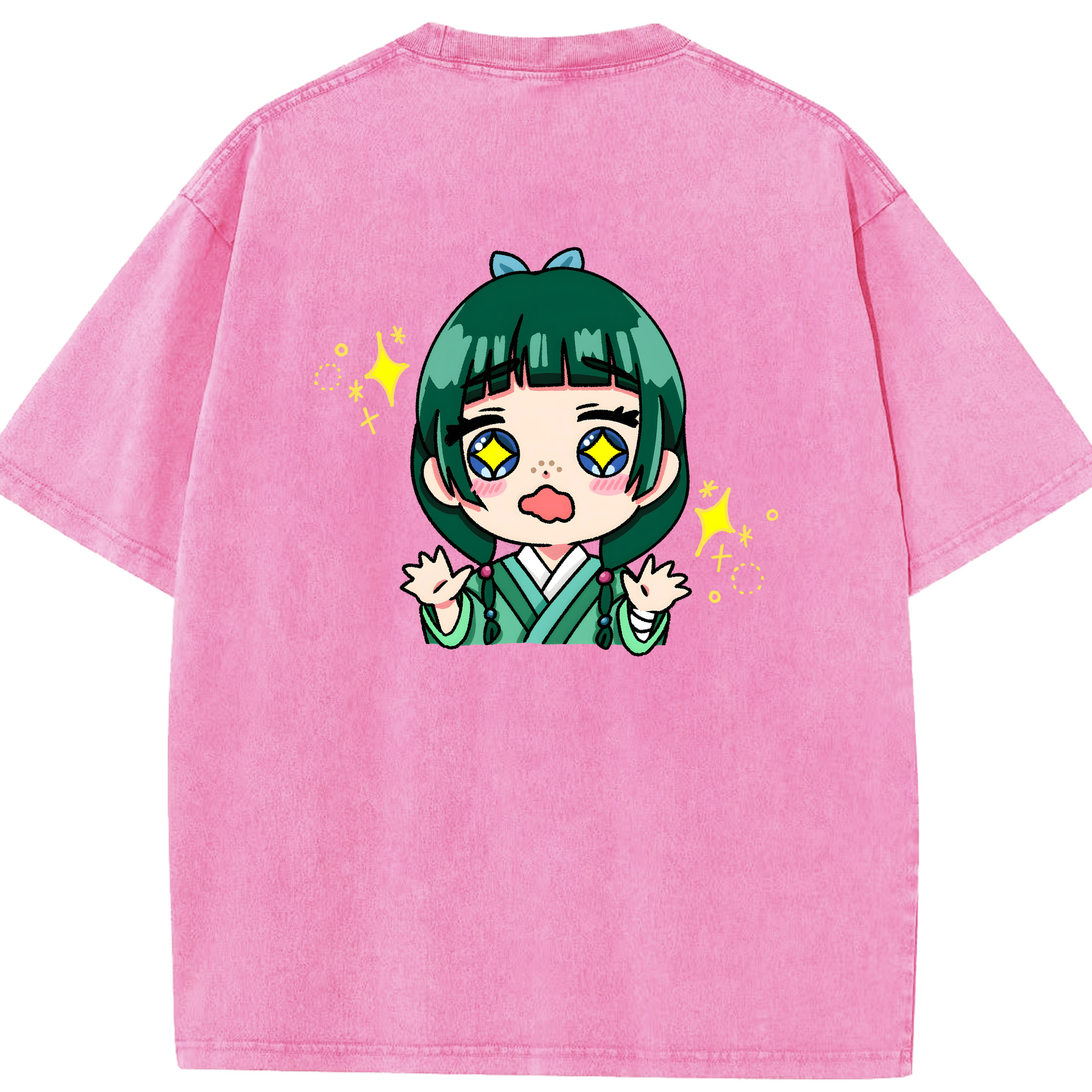 （画像用） 薬屋のひとりごと The Apothecary Diaries 綿100% ヴィンテージ風 半袖Tシャツ（背面プリント）